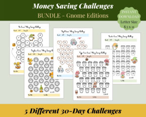 Money Saving Challenges – Now Available on Etsy!